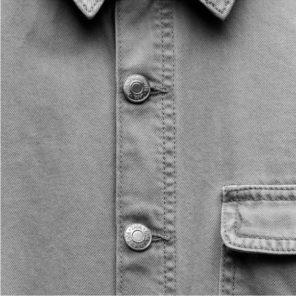 ZARA TRF WASHED EFFECT DENIM JUMPSUIT NWT - Picture 5 of 7